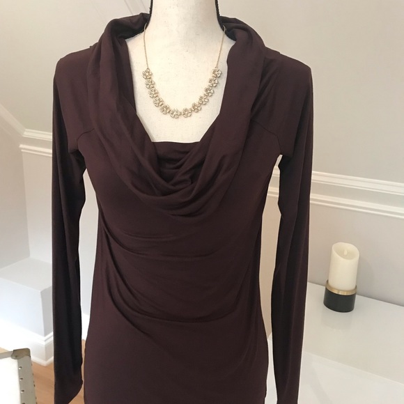 Ann Taylor Wine Colored Knit Top. Size S. NWT - Picture 8 of 8